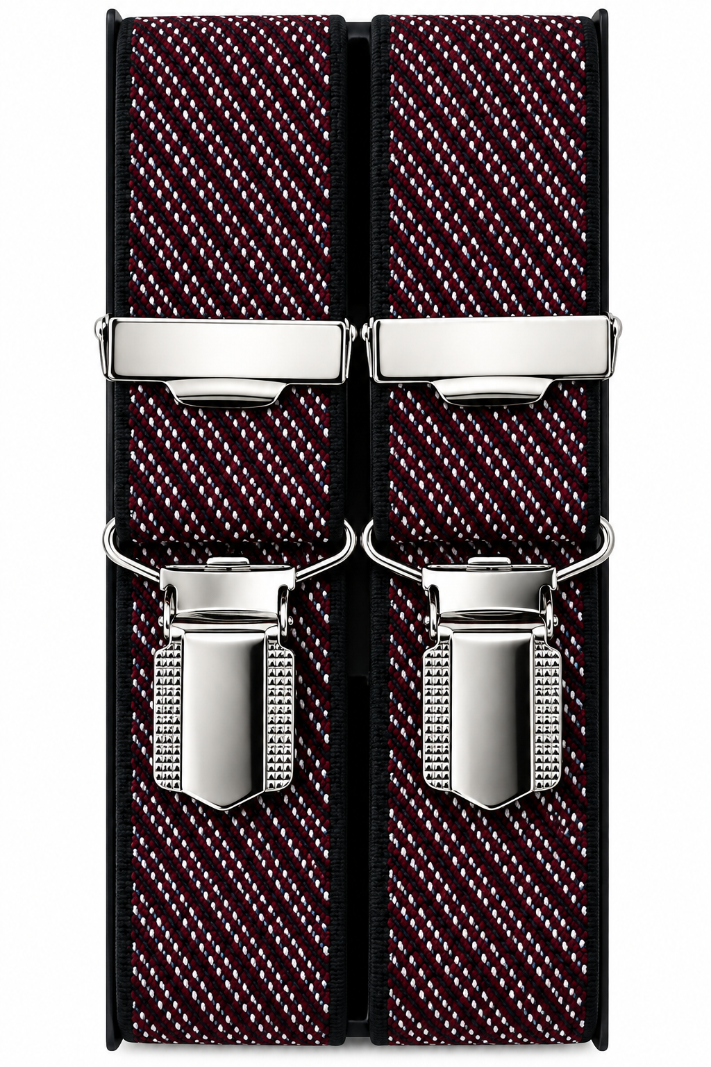 Wenco Create! Hosenträger – Bordeaux gemustert, 120 cm