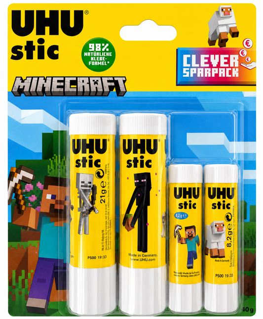 UHU Klebestifte 2x 8,2 g + 2x 21 g