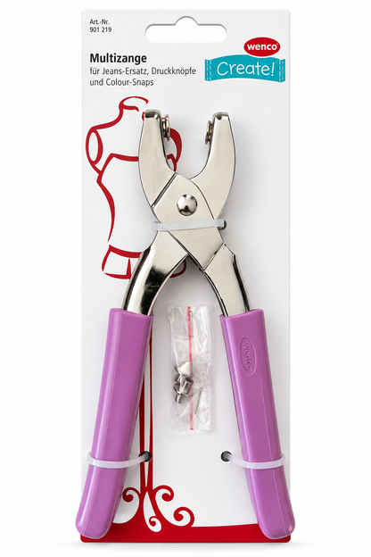 Wenco Create Multizange Druckknopfzange Ösenzange Jeans Druckknöpfe 101219