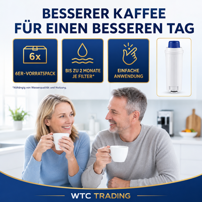Maxblue MB-C11 6x Wasserfilter kompatibel mit DeLonghi DLSC002 ECAM Magnifica
