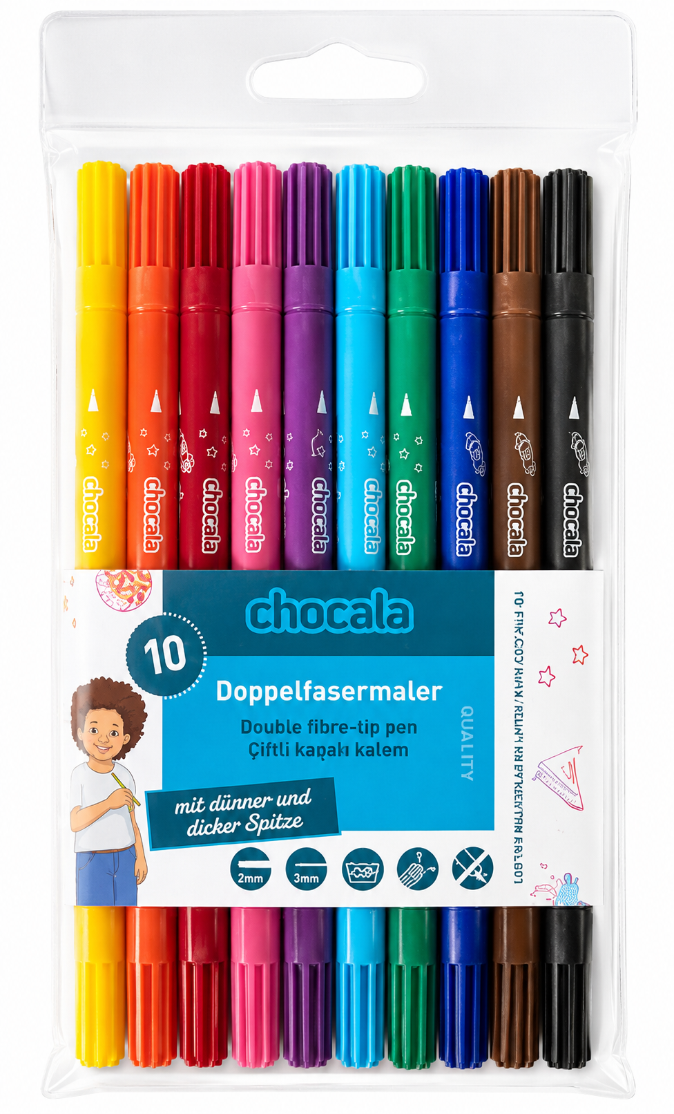 Chocala KALLISTO Doppelfasermaler Set – Brillante Farben für kreative Kunstwerke