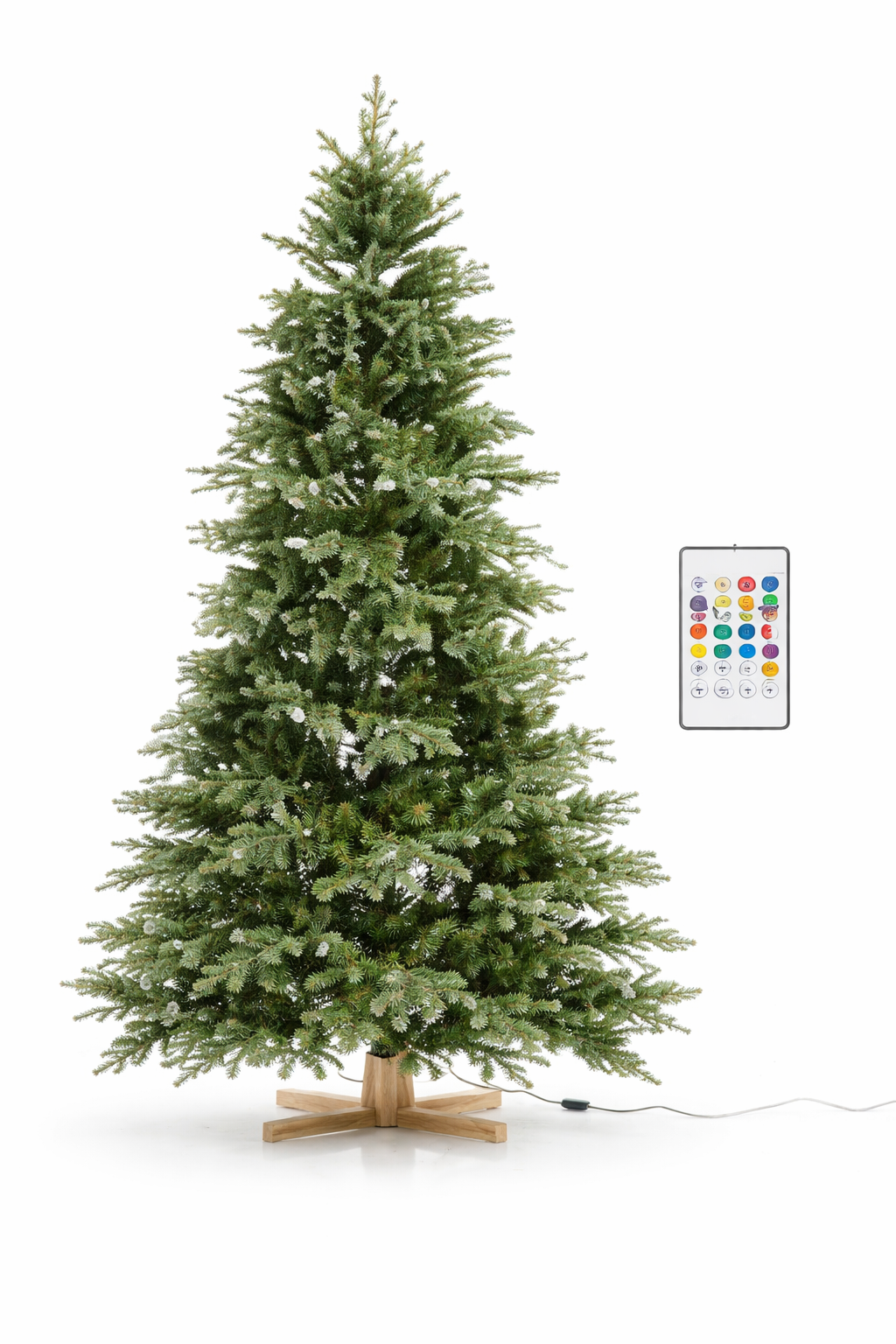 LUMIDA LED Weihnachtsbaum Nordmanntanne 60/100cm Fernbedienung 36 Effekte B-Ware