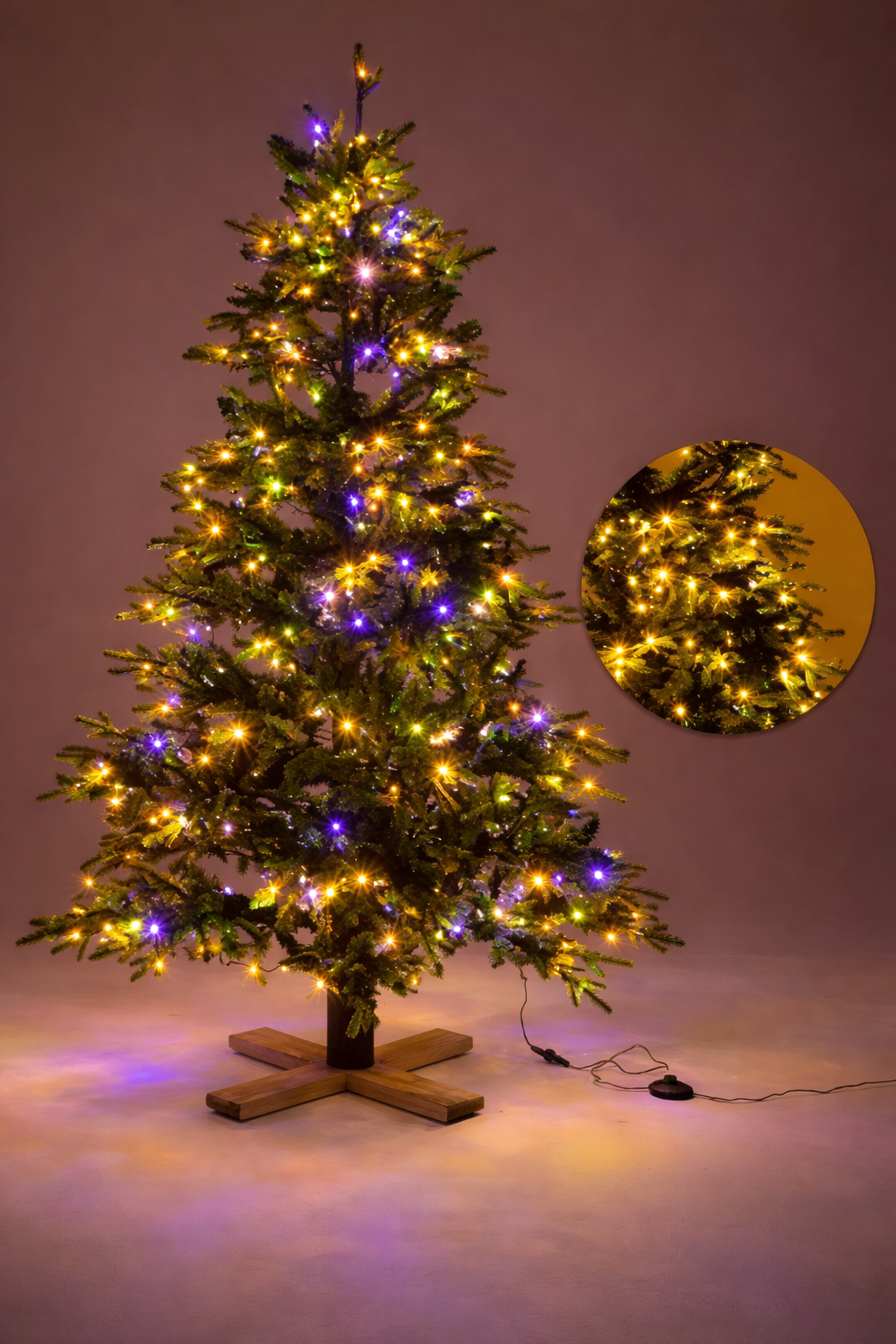 LUMIDA Xmas LED-Weihnachtsbaum Nordmanntannen