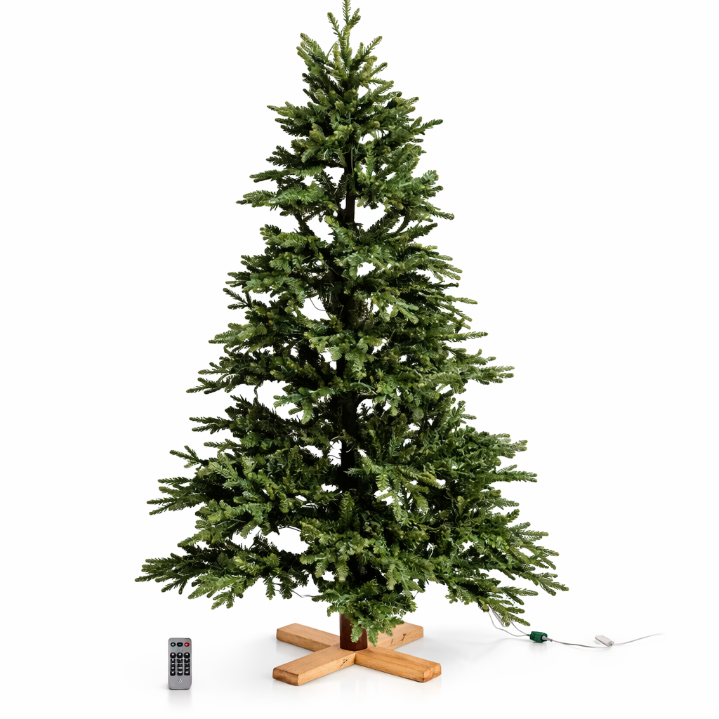 LUMIDA Xmas LED-Weihnachtsbaum Nordmanntannen