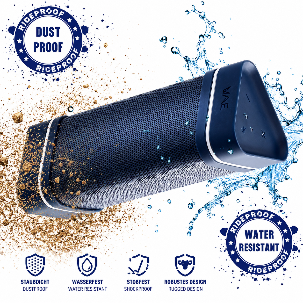 Hercules WAE Outdoor 04Plus Bluetooth Lautsprecher IP66 Outdoor Speaker