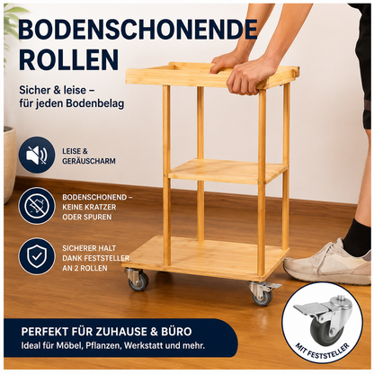 H&S 4x Schwerlastrollen 50mm Lenkrollen Möbelrollen 200kg 2x Bremse