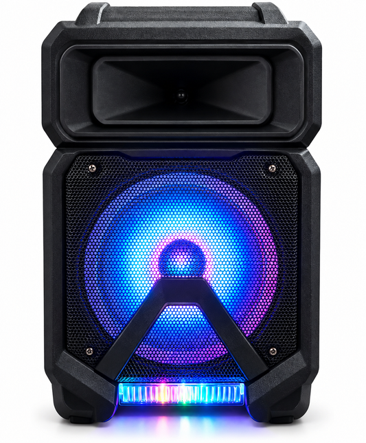 KTS-1231 Bluetooth Lautsprecher 8 Zoll 30W Karaoke Mikrofon LED USB FM TWS