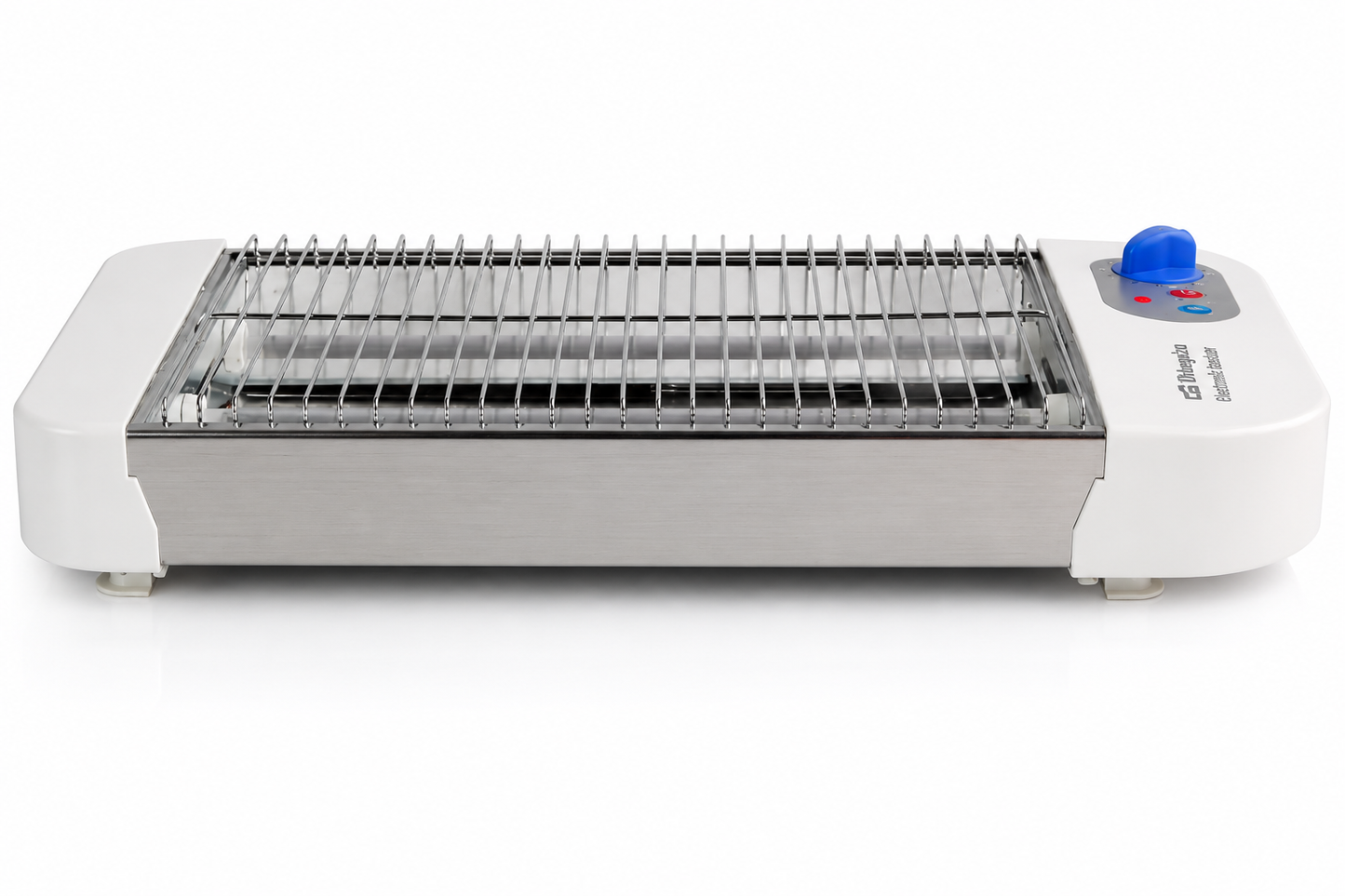 Orbegozo TO1010 Horizontal Toaster 600W Brot Brötchen Aufbacktoaster Timer Grau