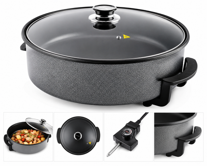 Orbegozo PZ8100 Elektropfanne Partypfanne 40cm 1500W Paellapfanne Pizza
