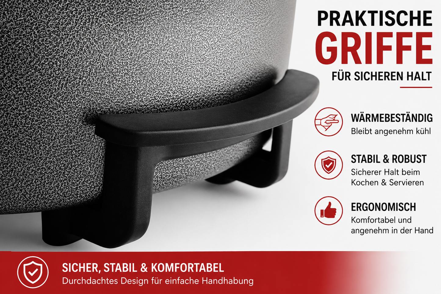 Orbegozo PZ8100 Elektropfanne Partypfanne 40cm 1500W Paellapfanne Pizza