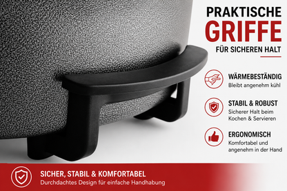 Orbegozo PZ8100 Elektropfanne Partypfanne 40cm 1500W Paellapfanne Pizza