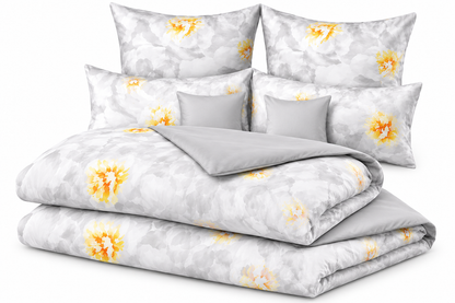 JERYMOOD Wendebettwäsche Anemonen 155x220 Mikrofaser Jersey 8tlg. Doppelbett