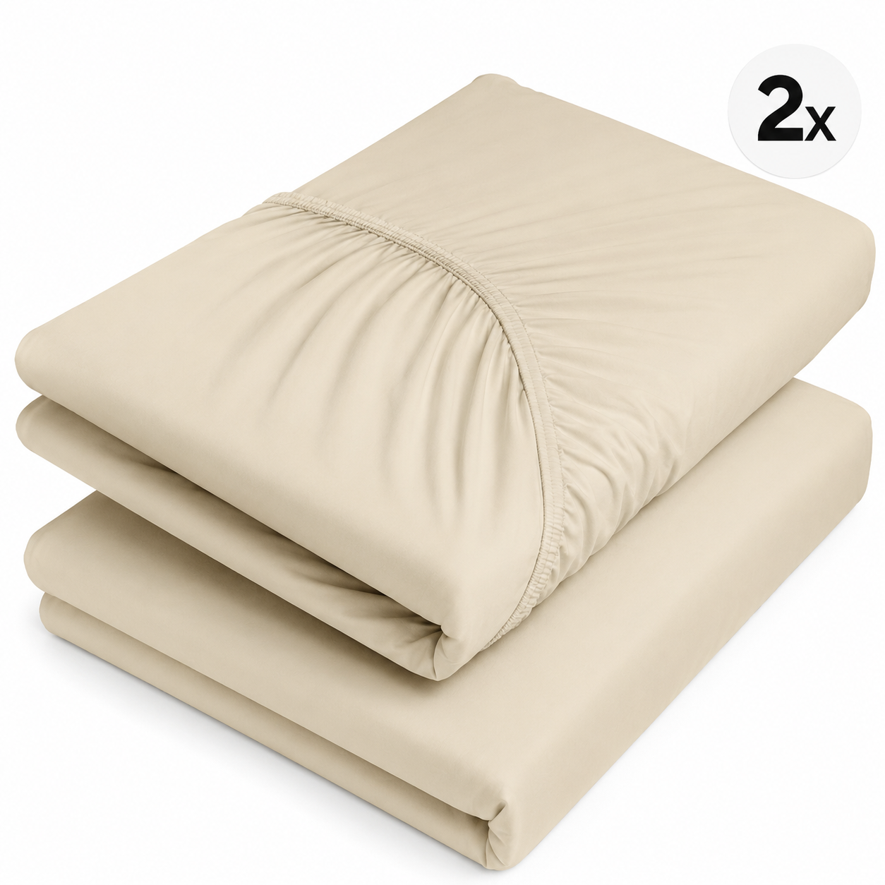 JERYMOOD 2x Spannbettlaken 100x200 cm Mikrofaser Jersey Steghöhe 26cm B-Ware