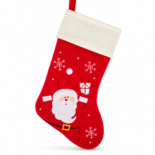 HEITMANN DECO Nikolausstrumpf Weihnachtsstrumpf Weihnachtsmann Rot Weiß