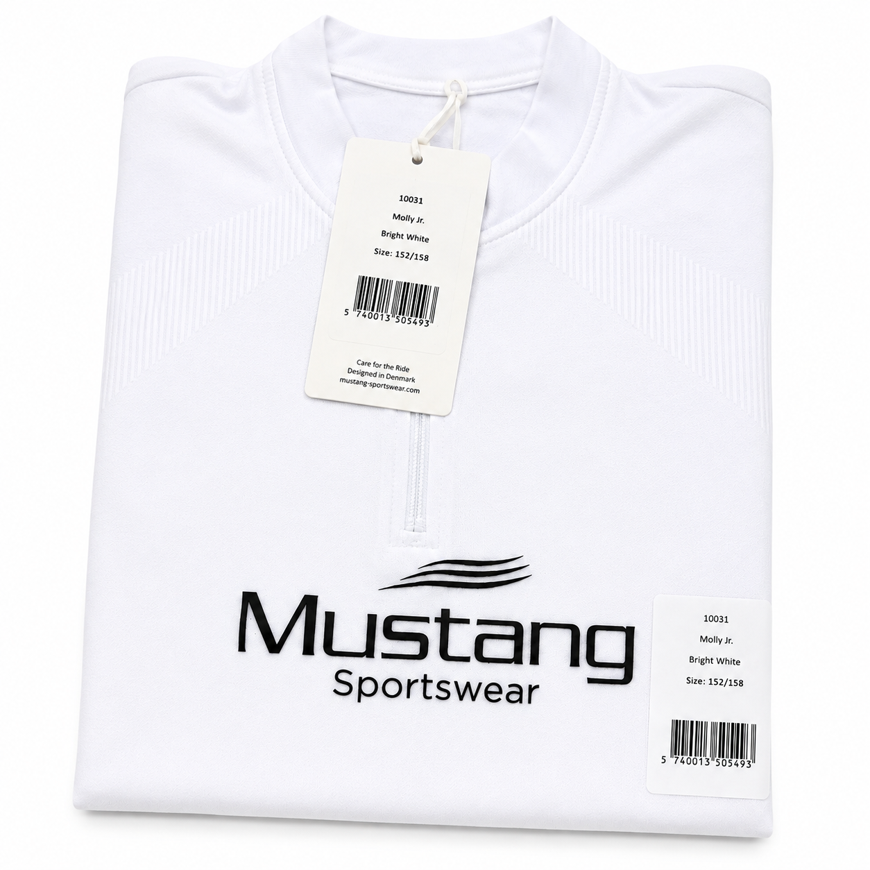 Mustang Sportswear Molly Jr. Reitshirt Turniershirt Weiß Gr. 152/158 Kinder