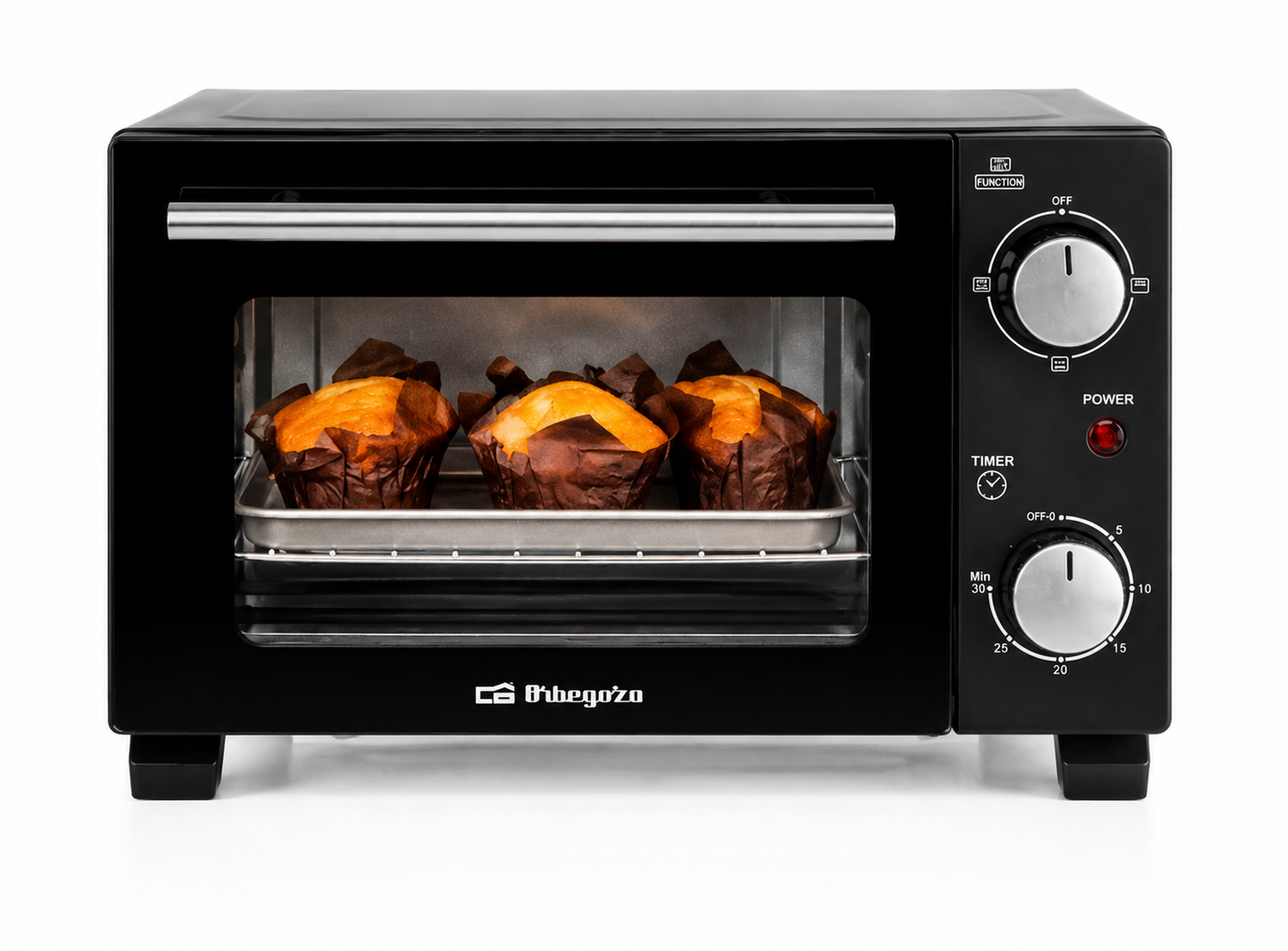 Orbegozo HO 985 Mini Backofen 10L 800W Elektrobackofen Tischbackofen Schwarz