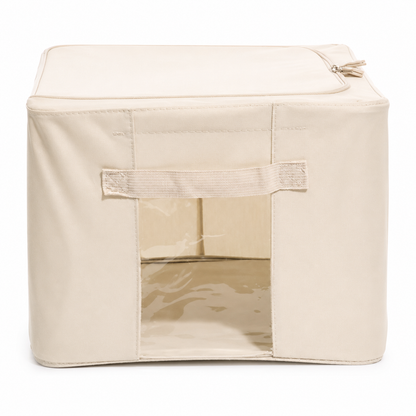 AQURAT Aufbewahrungsboxen mit XL-Sichtfenster – 4-teiliges Set, stapelbar & faltbar