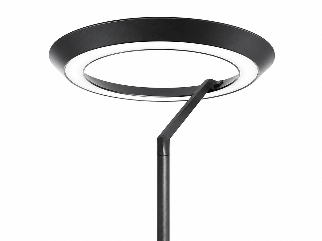 LED Stehleuchte Deckenfluter 2 Lichtpanele stufenlos dimmbar Ø 26cm x 176cm