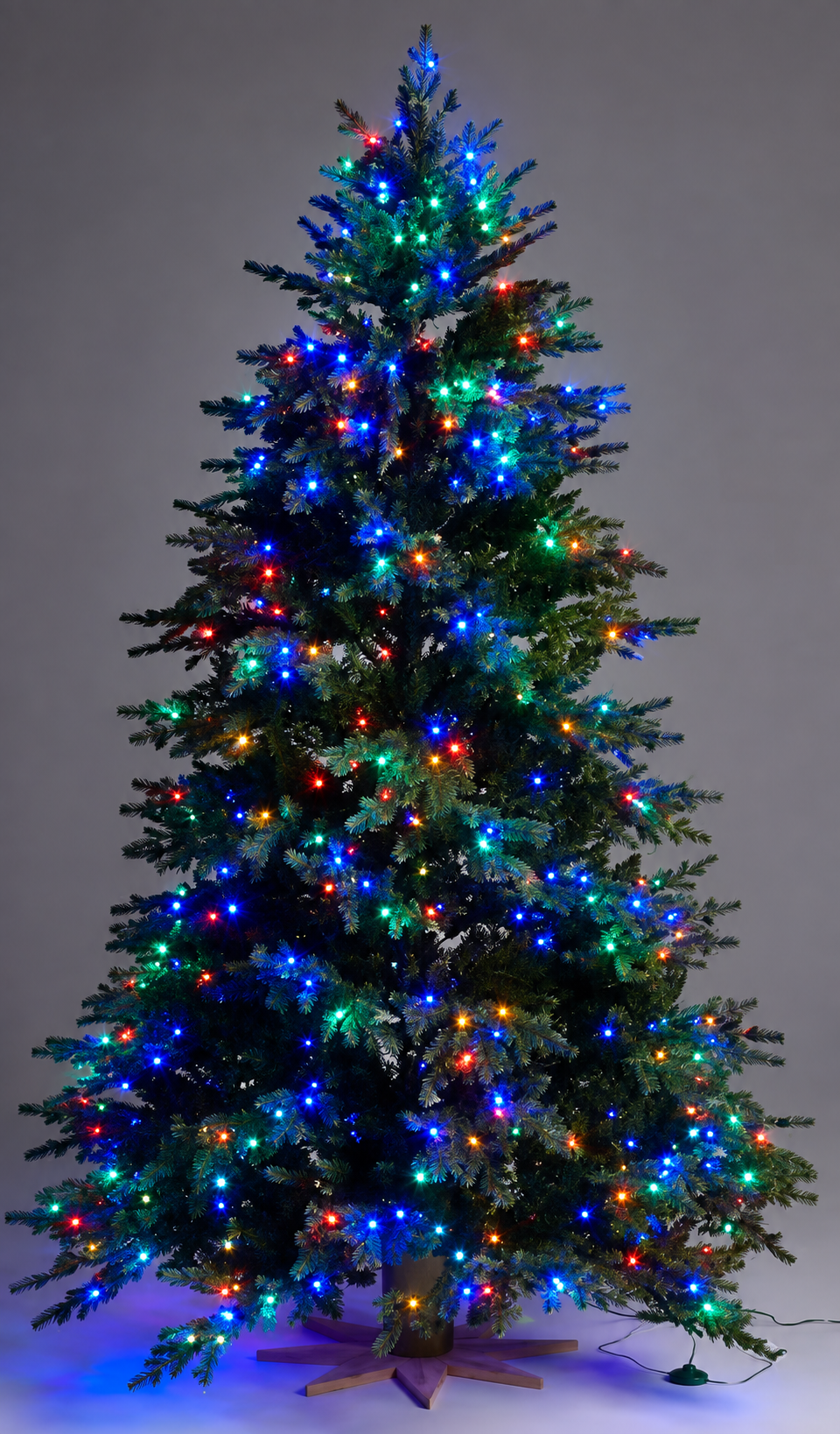 LED Weihnachtsbaum 100 cm Nordmanntanne Christbaum Fernbedienung Timer LUMIDA