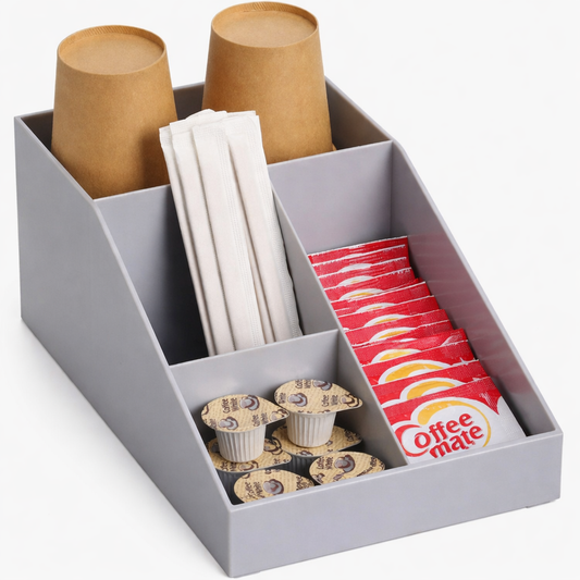 Navaris Kaffee-Organizer 10 Fächer Kaffeestation Zubehörbox für Küchen und Büros