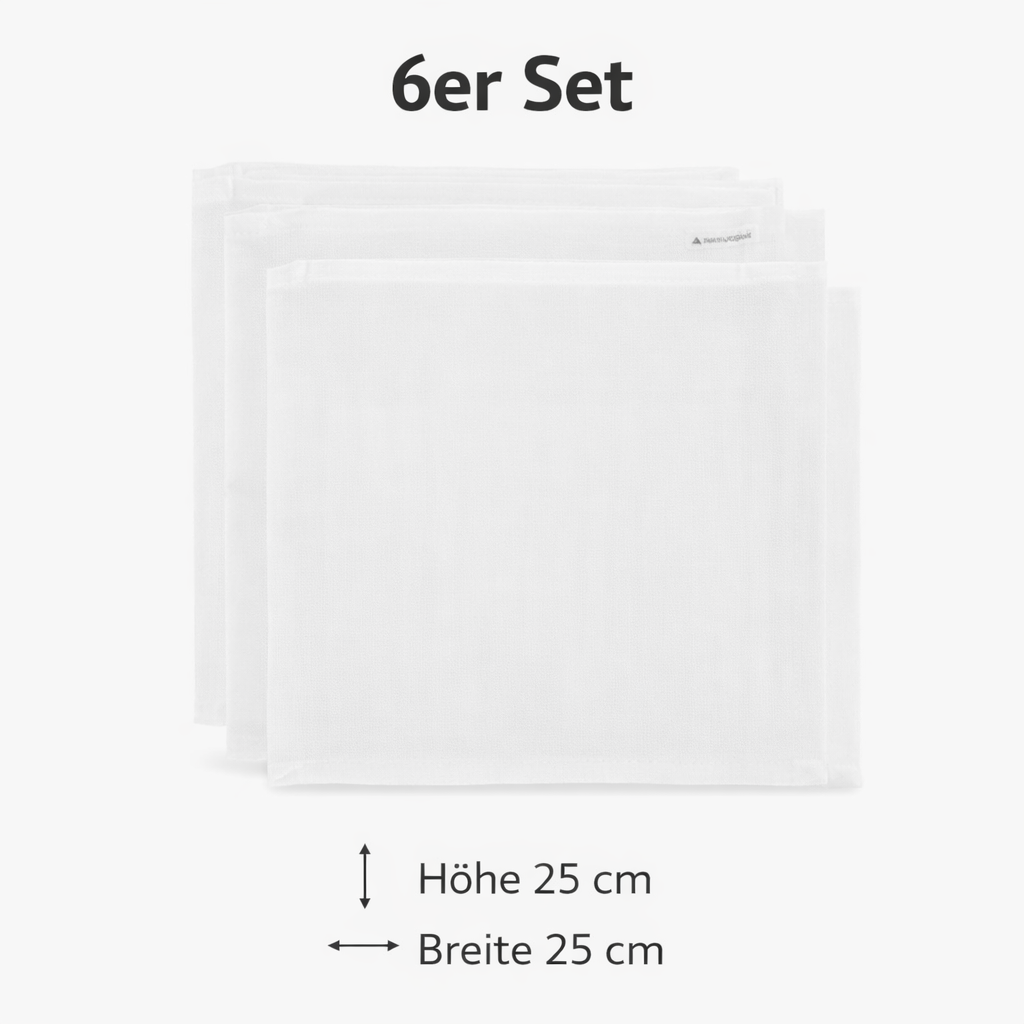 Navaris Waschlappen Set 6-teilig Baby-Waschlappen aus Viskose - 25x25cm weiche Lappen - Reinigungstücher Waschtücher - nachhaltig und wiederverwendbar