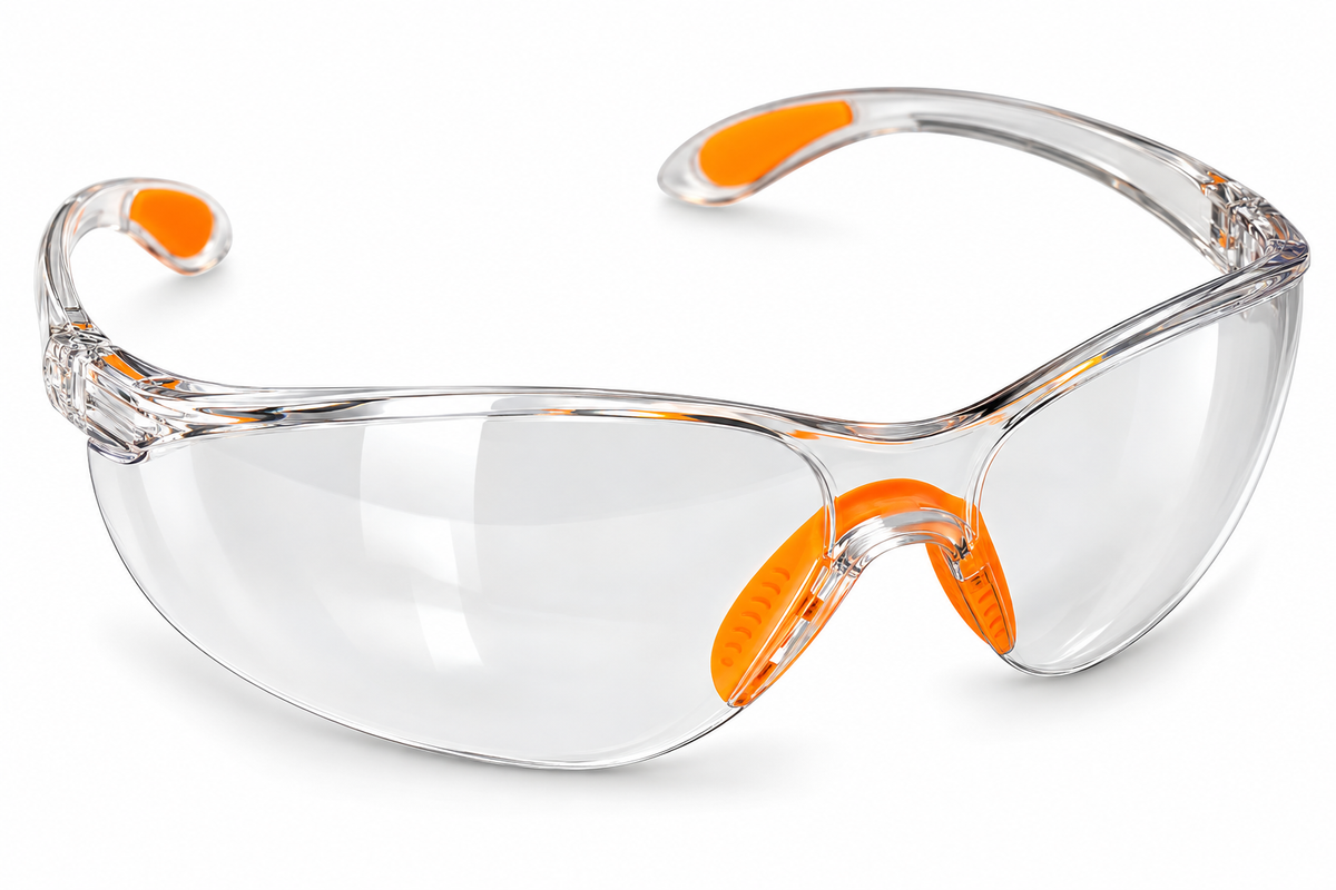 Kurtzy 12x Schutzbrille Arbeitsschutzbrille Sicherheitsbrille Augenschutz Klar