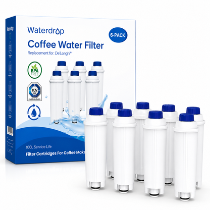 Waterdrop WD-C11 6x Wasserfilter kompatibel mit De'Longhi DLS C002 SER3017