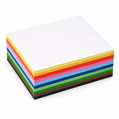 TRITART Fotokarton A5 300g/m² 110 Blatt 11 Farben Bastelpapier Tonkarton