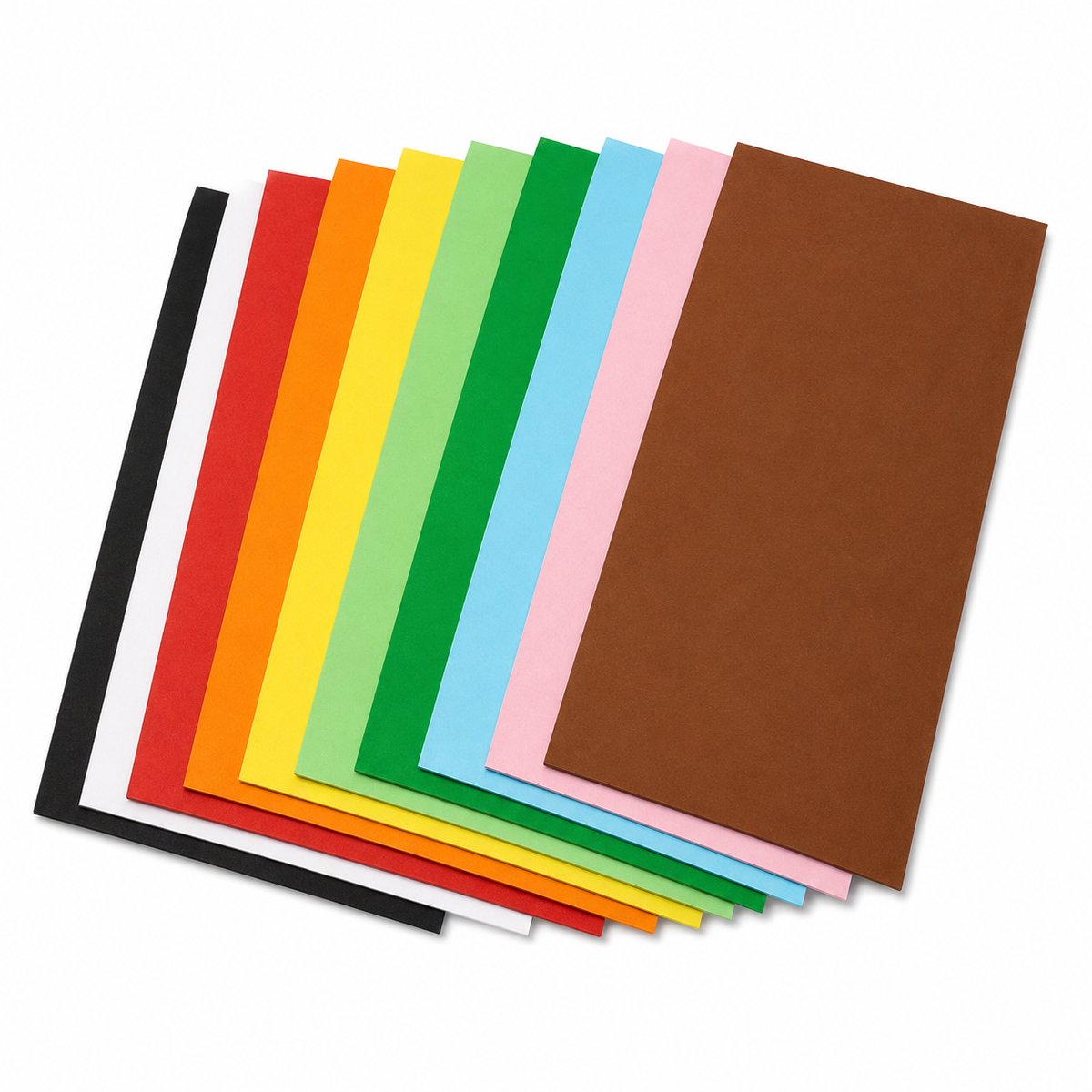 TRITART Fotokarton A5 300g/m² 110 Blatt 11 Farben Bastelpapier Tonkarton