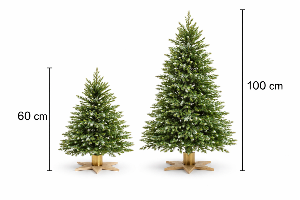 LUMIDA LED Weihnachtsbaum Nordmanntanne 60/100cm Fernbedienung 36 Effekte B-Ware