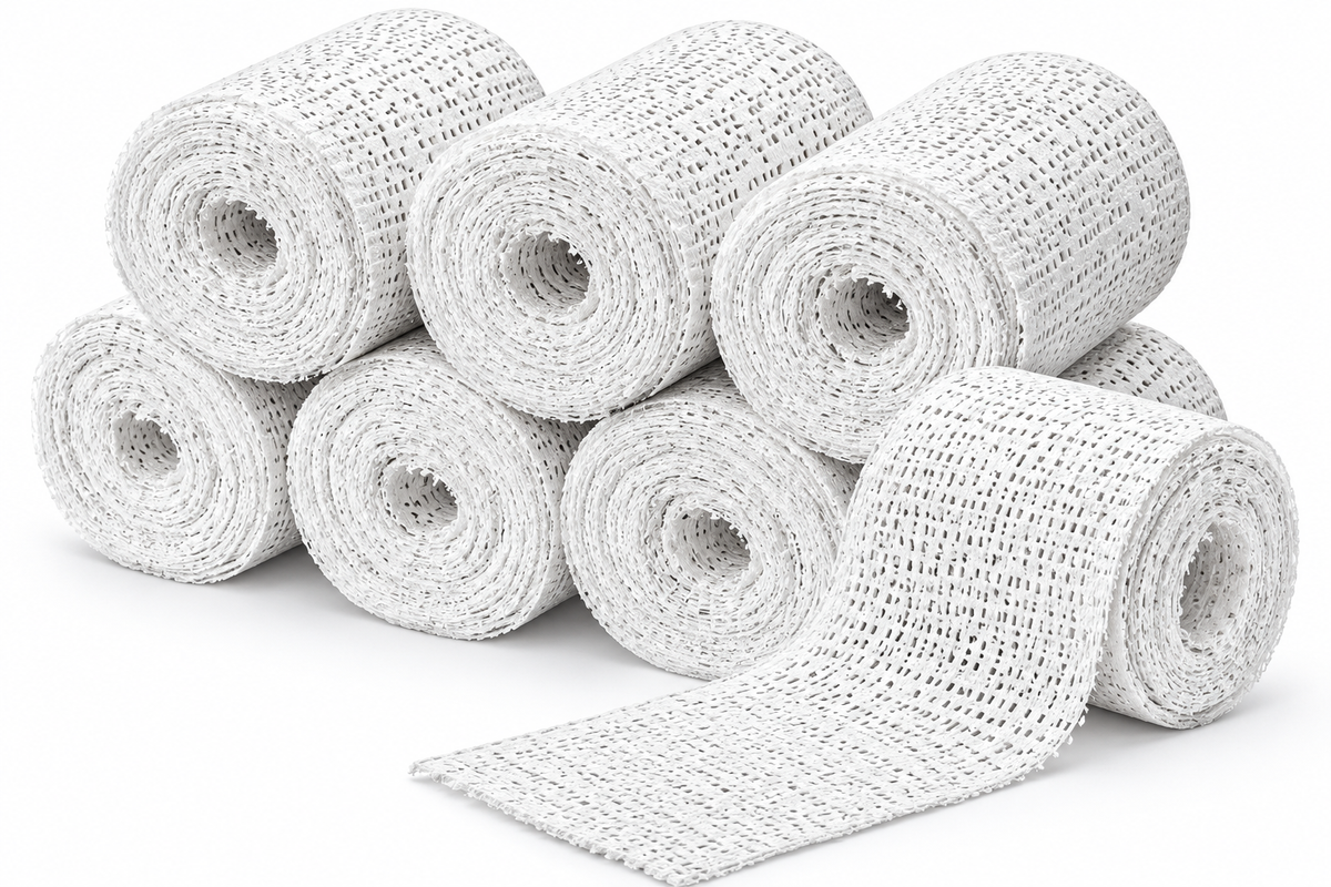 Navaris Gipsbinden 6er Set 5x300cm Babybauch Gipsabdruck Basteln Schwangerschaft