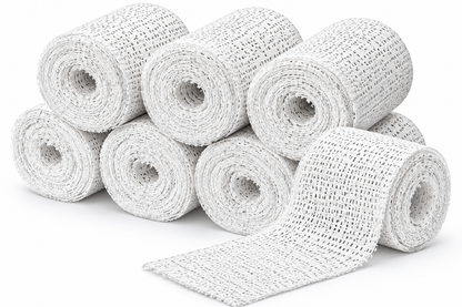 Navaris Gipsbinden 6er Set 5x300cm Babybauch Gipsabdruck Basteln Schwangerschaft