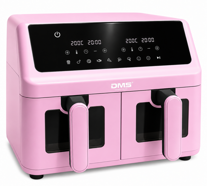 DMS Heißluftfritteuse 9L Dual Zone Doppelkammer 2000W Air Fryer Touch