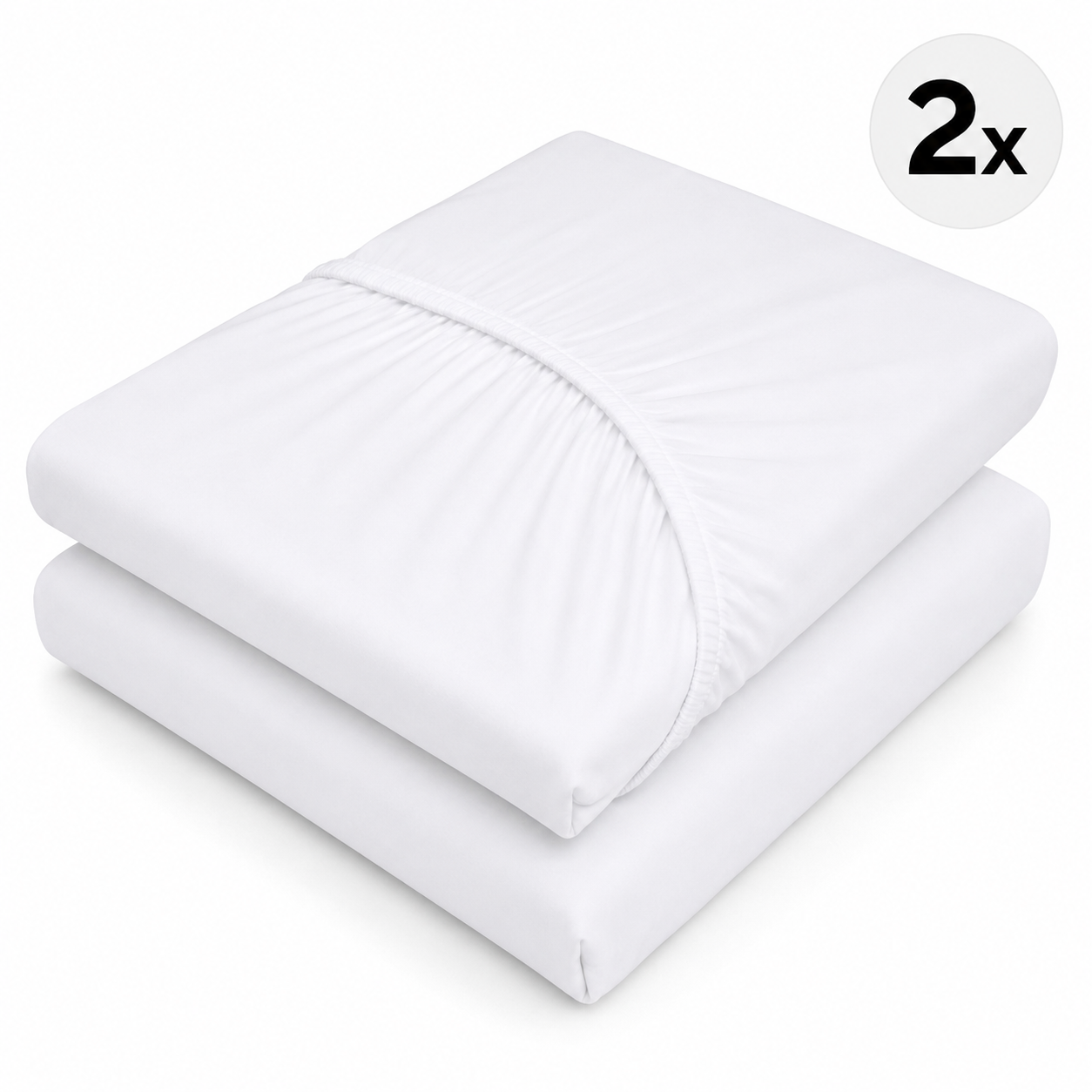 JERYMOOD 2x Spannbettlaken 100x200 cm Mikrofaser Jersey Steghöhe 26cm B-Ware