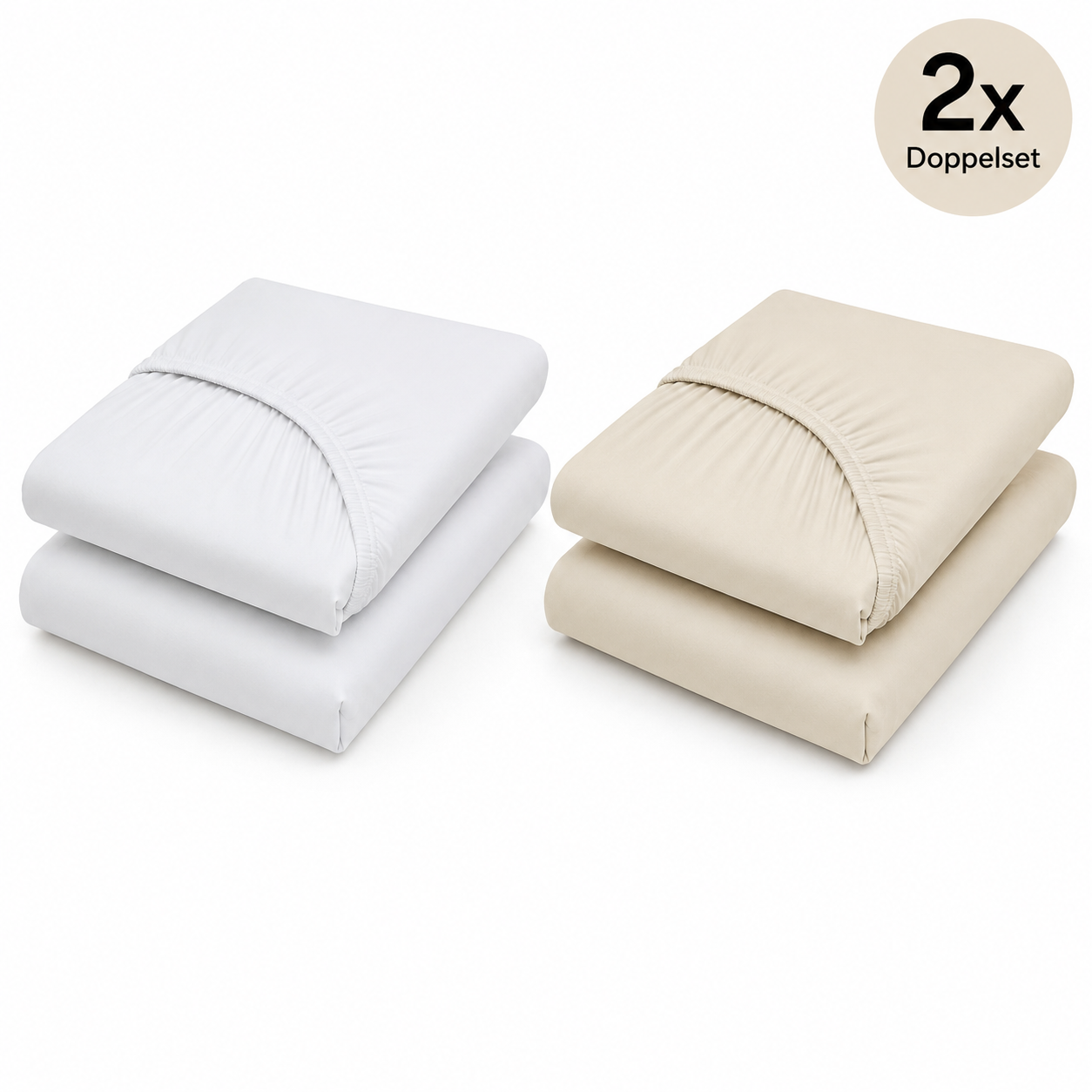 JERYMOOD 2x Spannbettlaken 100x200 cm Mikrofaser Jersey Steghöhe 26cm B-Ware