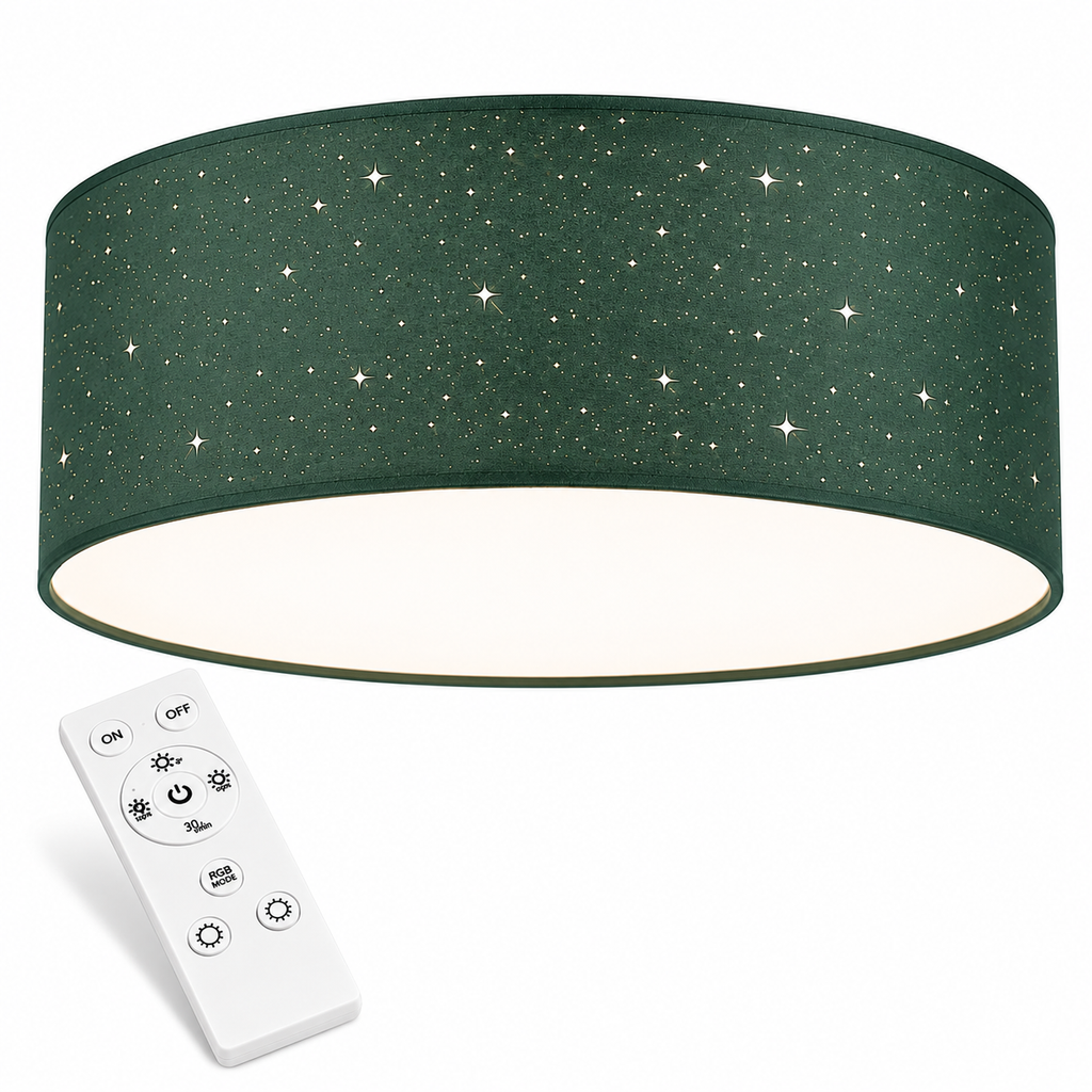 Navaris LED Deckenleuchte Sternenhimmel Dimmbar Fernbedienung Schlafzimmer 40cm