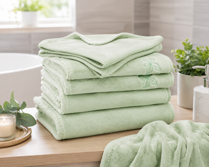MONT CHALET Handtuch-Set 6tlg Mikrofaser Kuschelplüsch Gäste Duschtücher