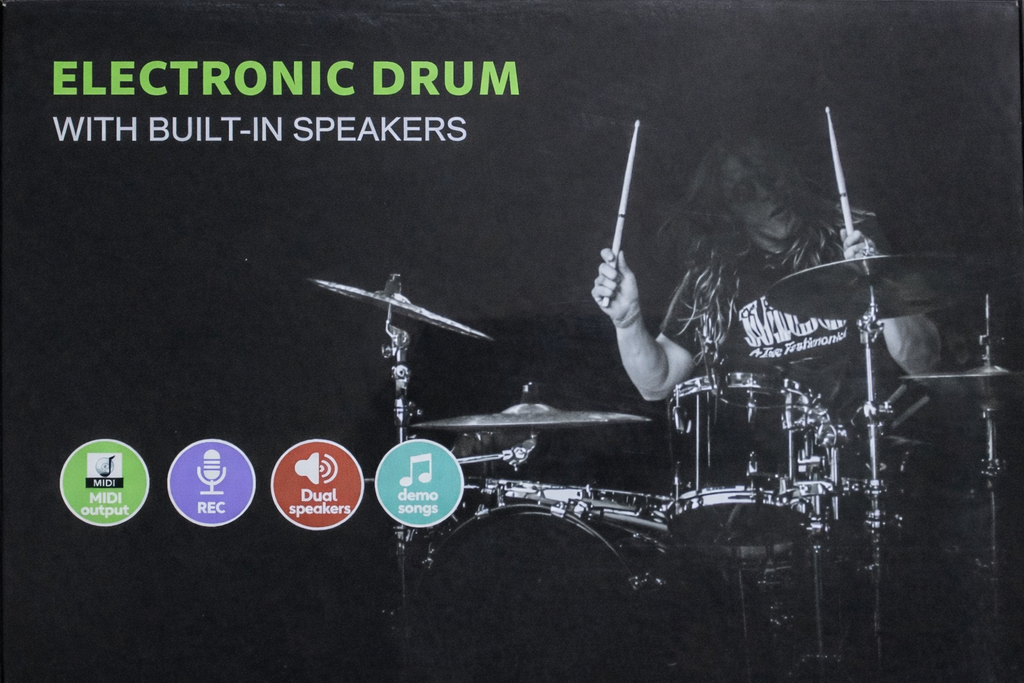 Elektronisches Schlagzeug E-Drum Set Roll Up Drum Pad USB Lautsprecher Anfänger
