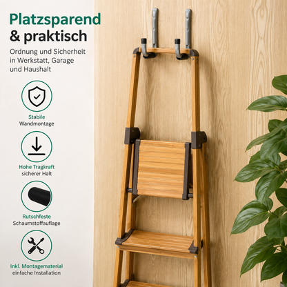 Navaris Garagenhaken 12tlg Wandhaken Deckenhaken Fahrrad Leiter bis 40kg