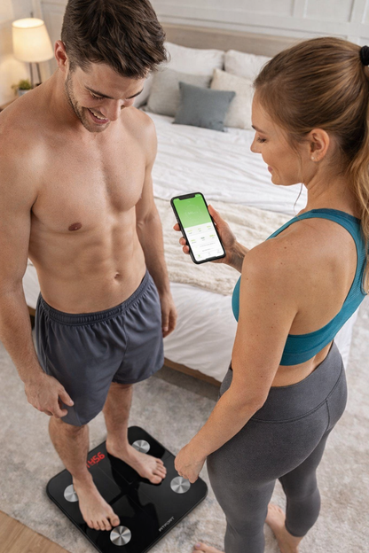 Fitfort Körperfettwaage Bluetooth Personenwaage Analysewaage 150kg App