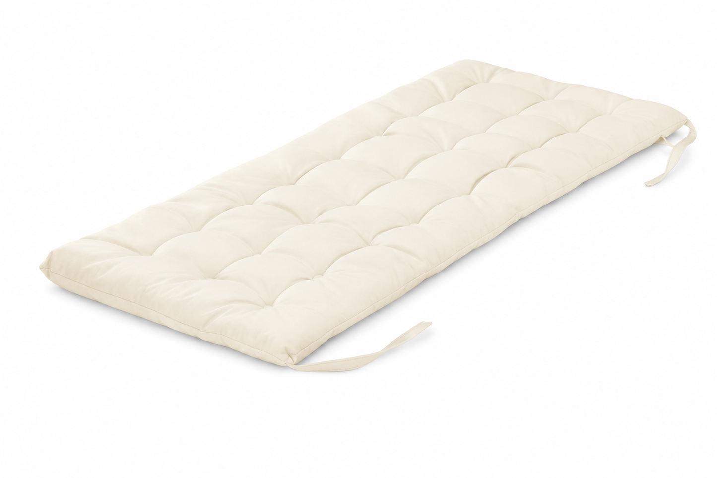 JEMIDI Bankauflage 120x40x4 cm Sitzkissen Gartenbank Sitzpolster Baumwolle Beige