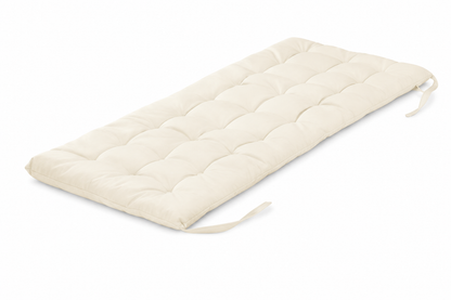 JEMIDI Bankauflage 120x40x4 cm Sitzkissen Gartenbank Sitzpolster Baumwolle Beige