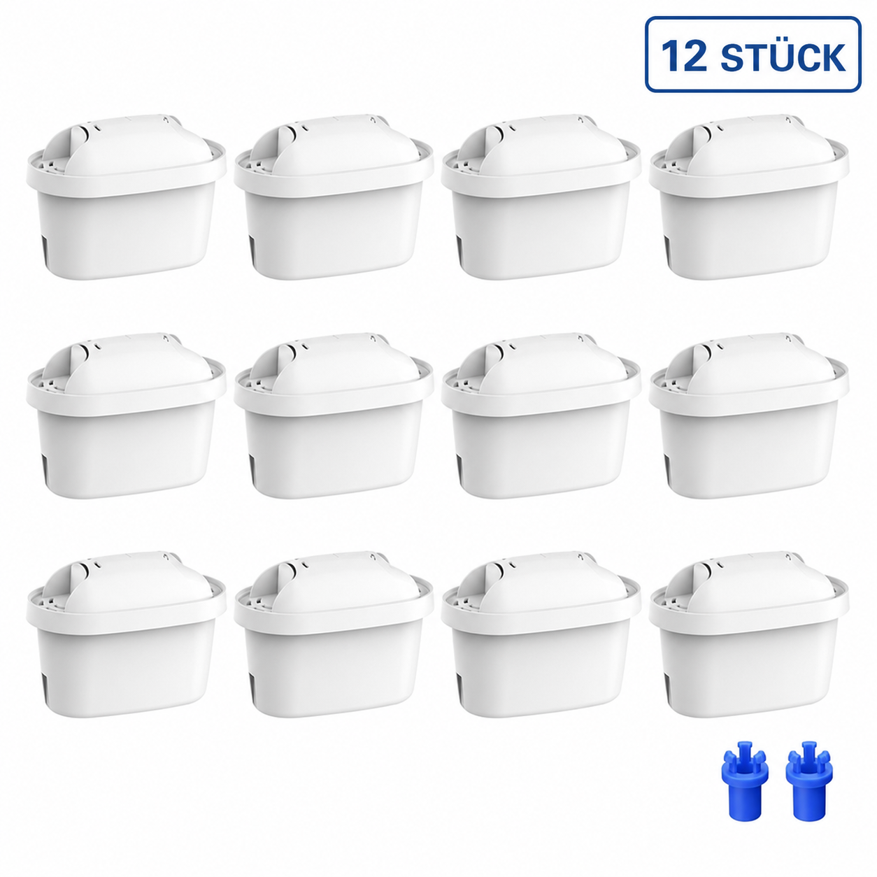 Waterdrop WD-C07 Filterkartuschen kompatibel mit BRITA LAICA & weiteren