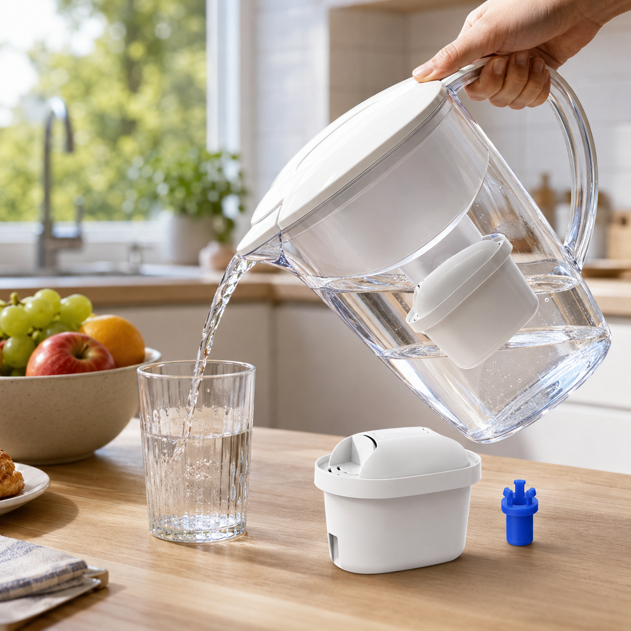 Waterdrop WD-C07 Filterkartuschen kompatibel mit BRITA LAICA & weiteren