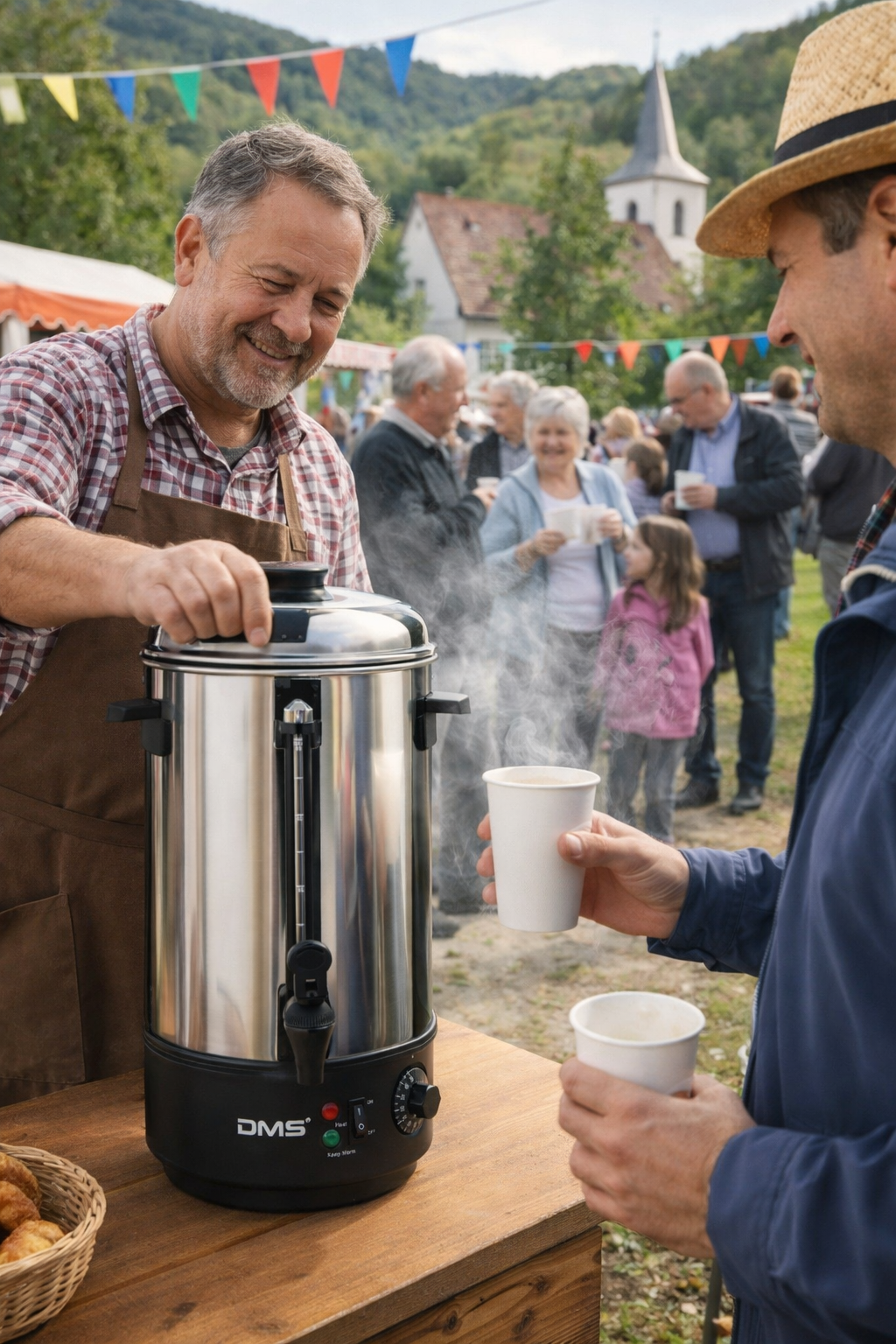 DMS® 8 L Getränkespender Heißwasserspender  Glühweinkocher