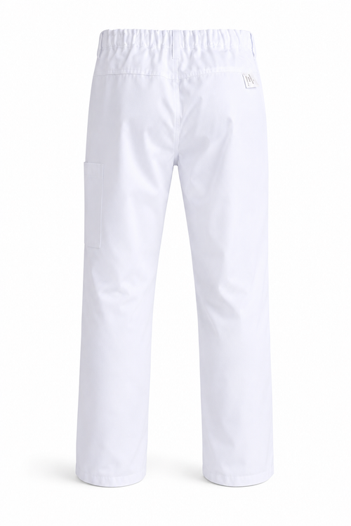 Arbeitshose Berufshose Weiß Herren Gr. 50/52 Pflege Labor Kochhose Neu