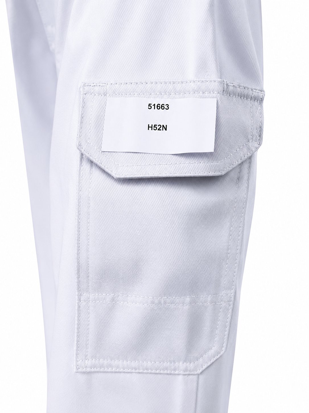 CAWE Initial Arbeitshose Malerhose Weiß Gr 52 Knietaschen EN14404 Handwerkerhose
