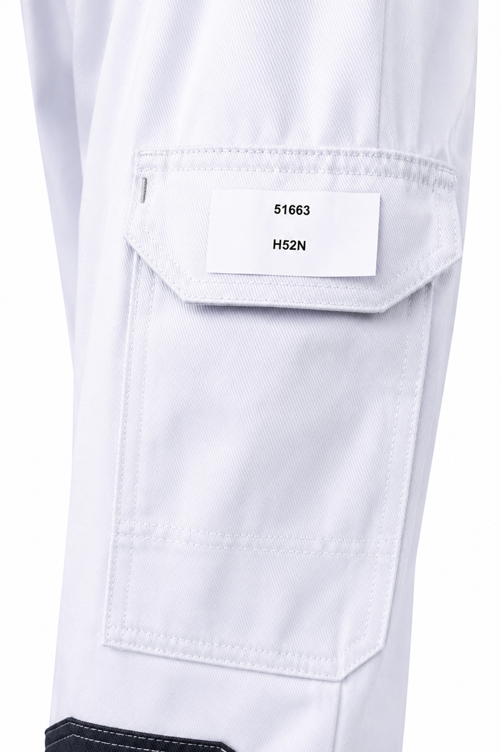 CAWE Initial Arbeitshose Malerhose Weiß Gr 52 Knietaschen EN14404 Handwerkerhose