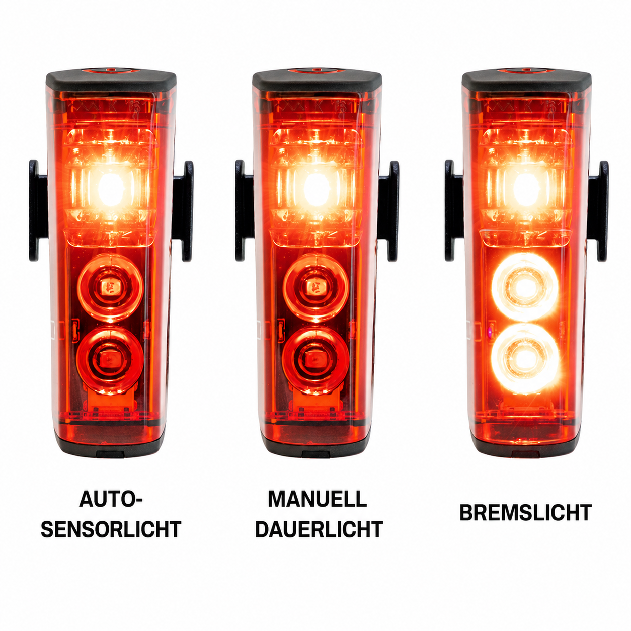 SIGMA Blaze LED Fahrrad StVZO zugelassen akkubetrieben Rücklicht Bremslicht