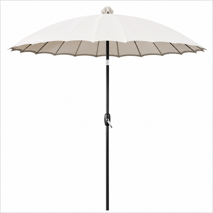 Sonnenschirm 270cm UV50+ Knickbar Asiatisches Design Marktschirm Garten Terrasse